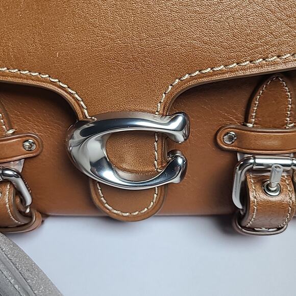 NWT Authentic Coach Western Soft Tabby - Silver/Burnished Amber - Picture 3 of 7